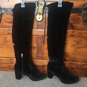 Marc Fisher Black Suede Boots